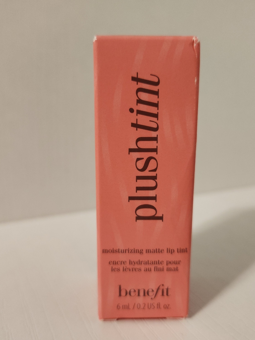Benefit Plushinβt Moisturizing Matte Lip Tint Cream Puff 02 Pink NWT